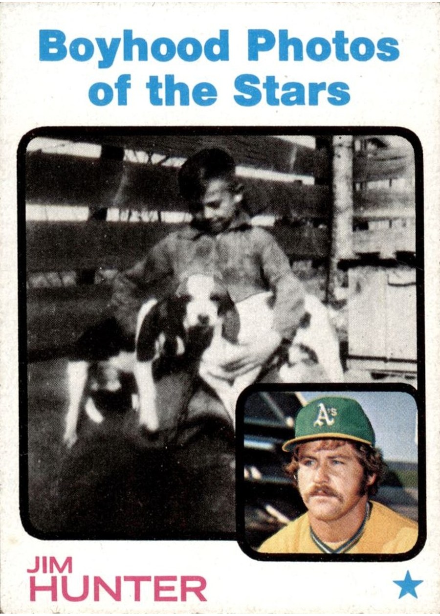 1973 Topps #344 Jim Hunter, Oakland Athletics