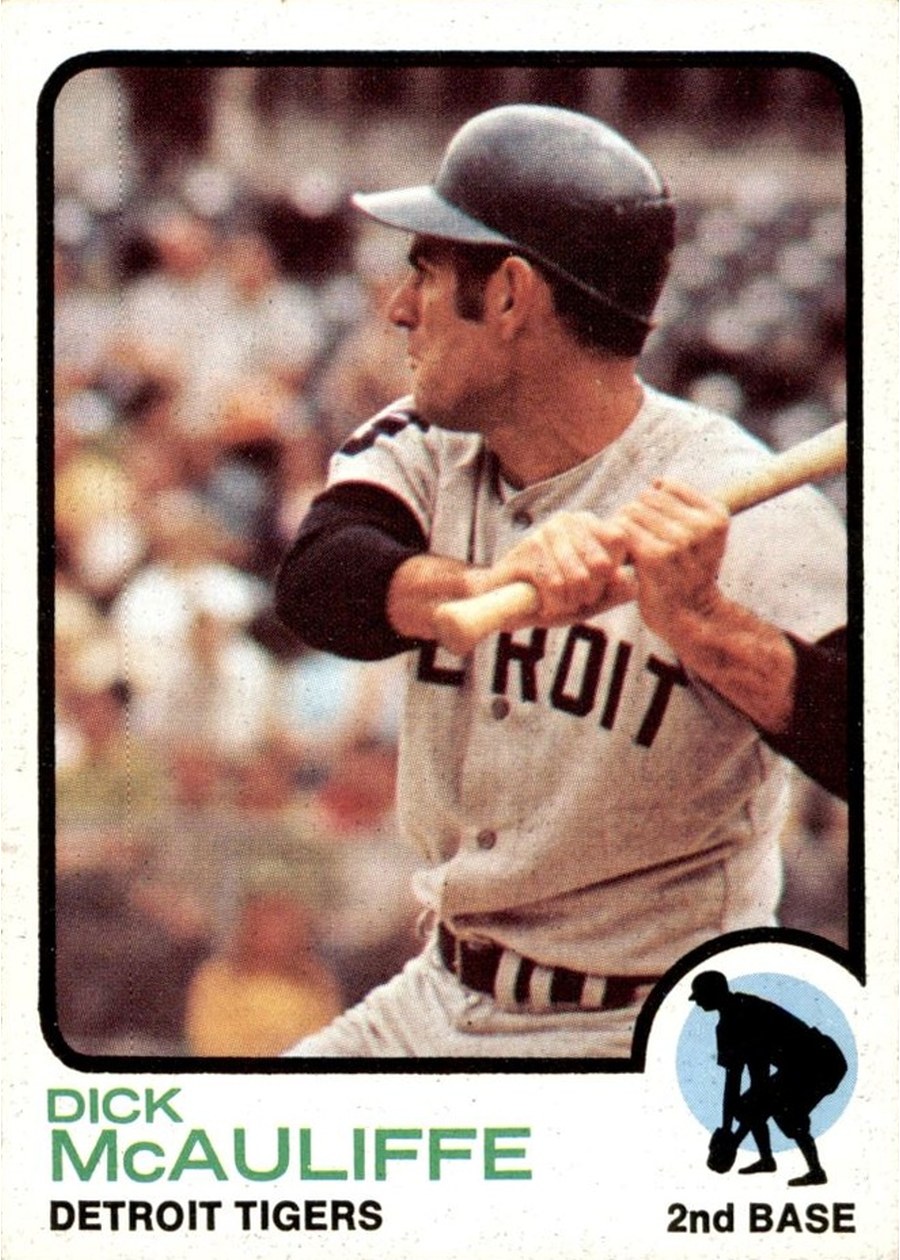 1973 Topps #349 Dick McAuliffe, Detroit Tigers