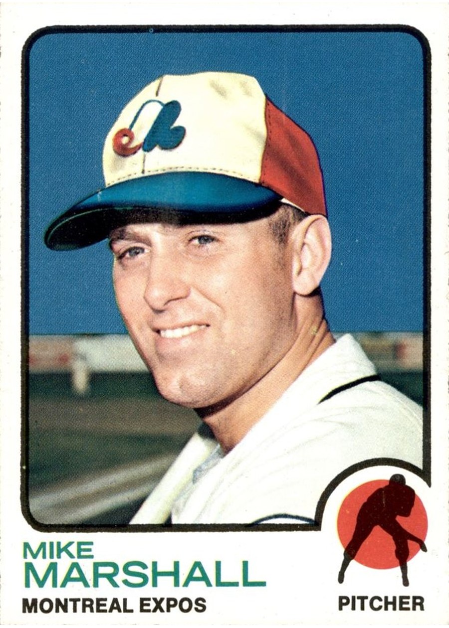1973 Topps #355 Mike Marshall, Montreal Expos