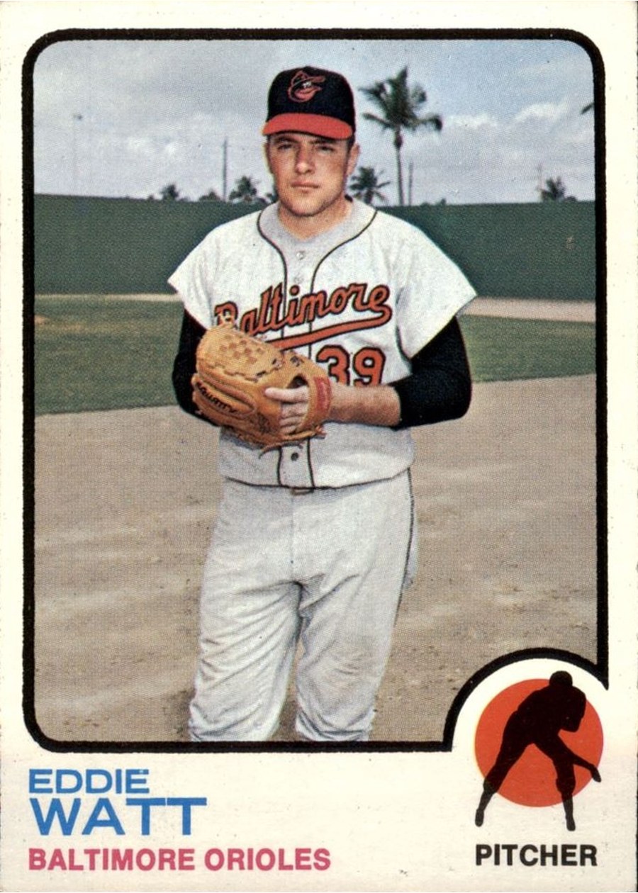 1973 Topps #362 Eddie Watt, Baltimore Orioles
