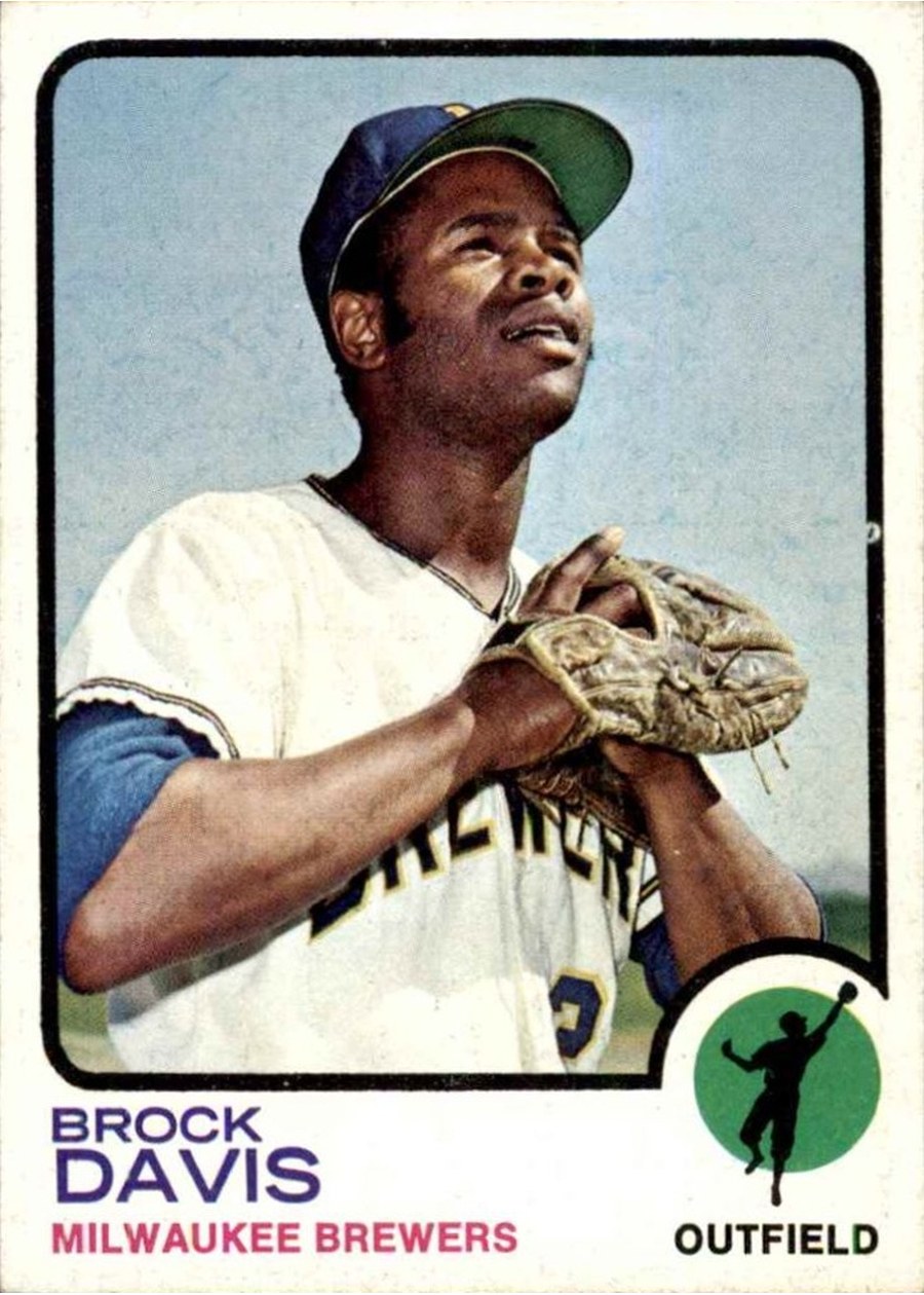 1973 Topps #366 Brock Davis, Milwaukee Brewers