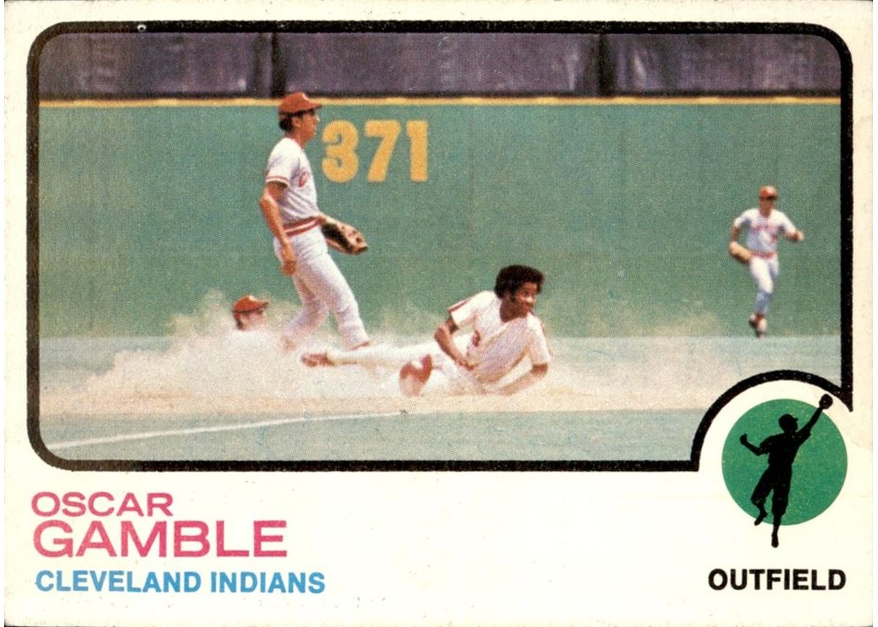 1973 Topps #372 Oscar Gamble, Cleveland Indians