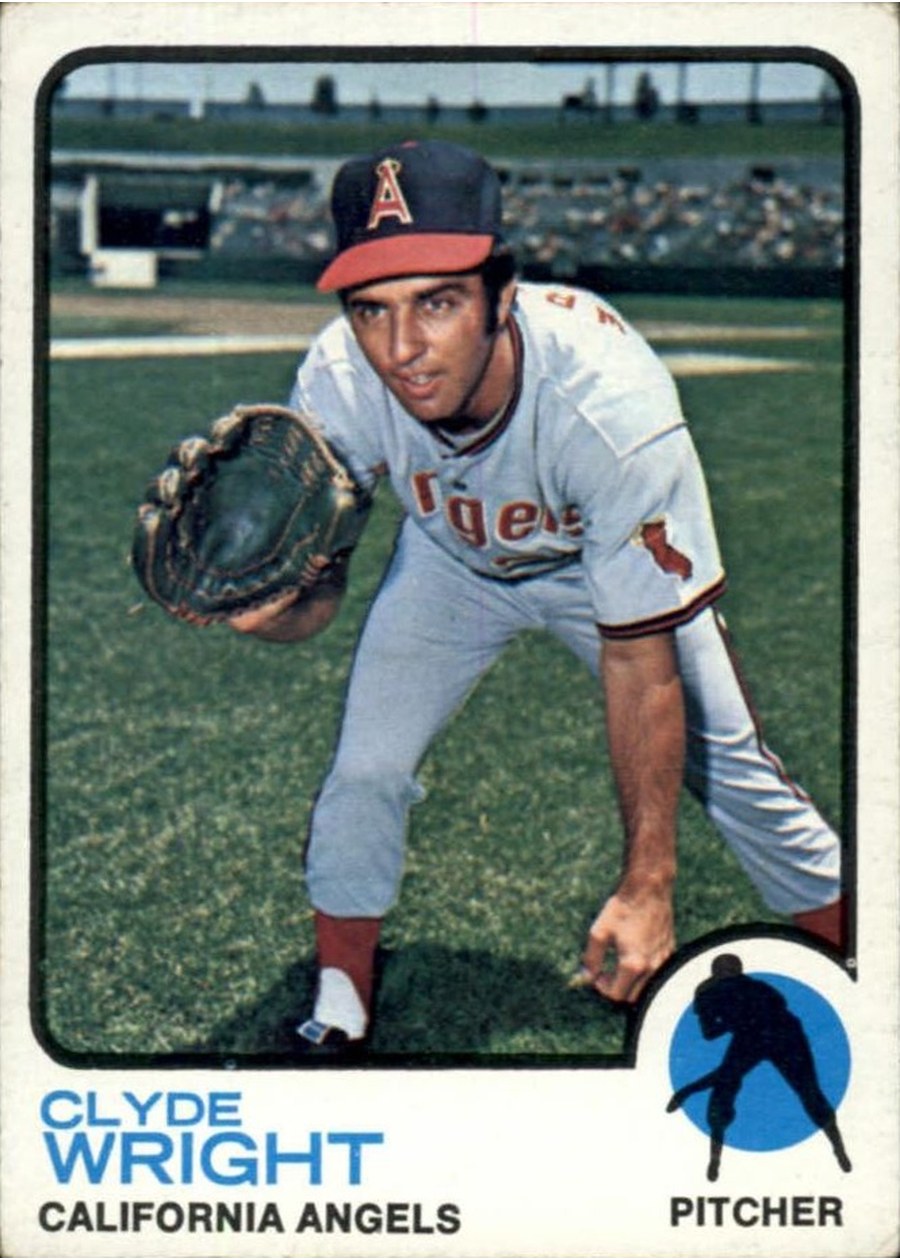 1973 Topps #373 Clyde Wright, California Angels