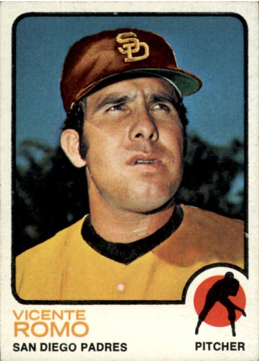 1973 Topps #381 Vicente Romo, San Diego Padres