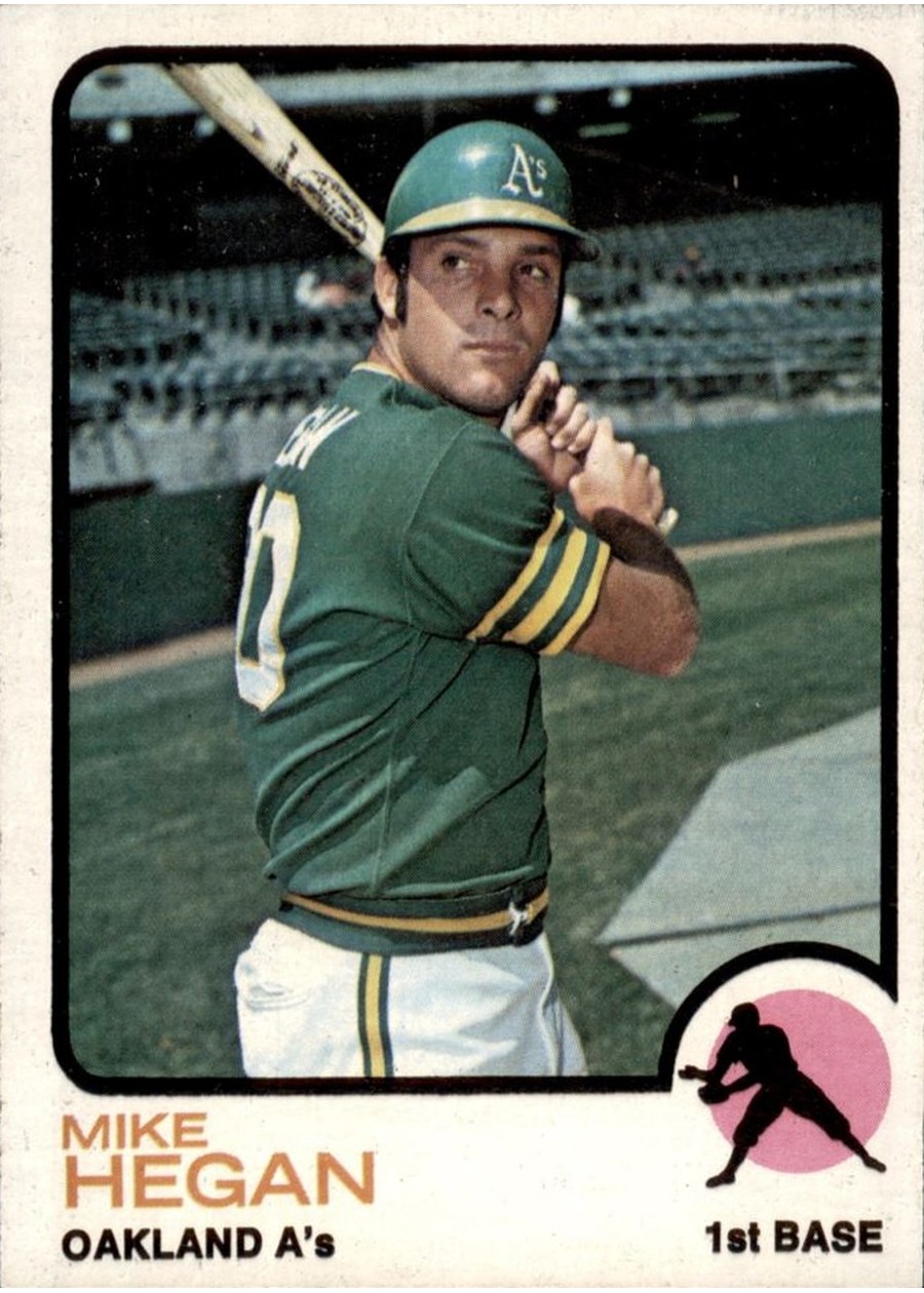 1973 Topps #382 Mike Hegan, Oakland Athletics