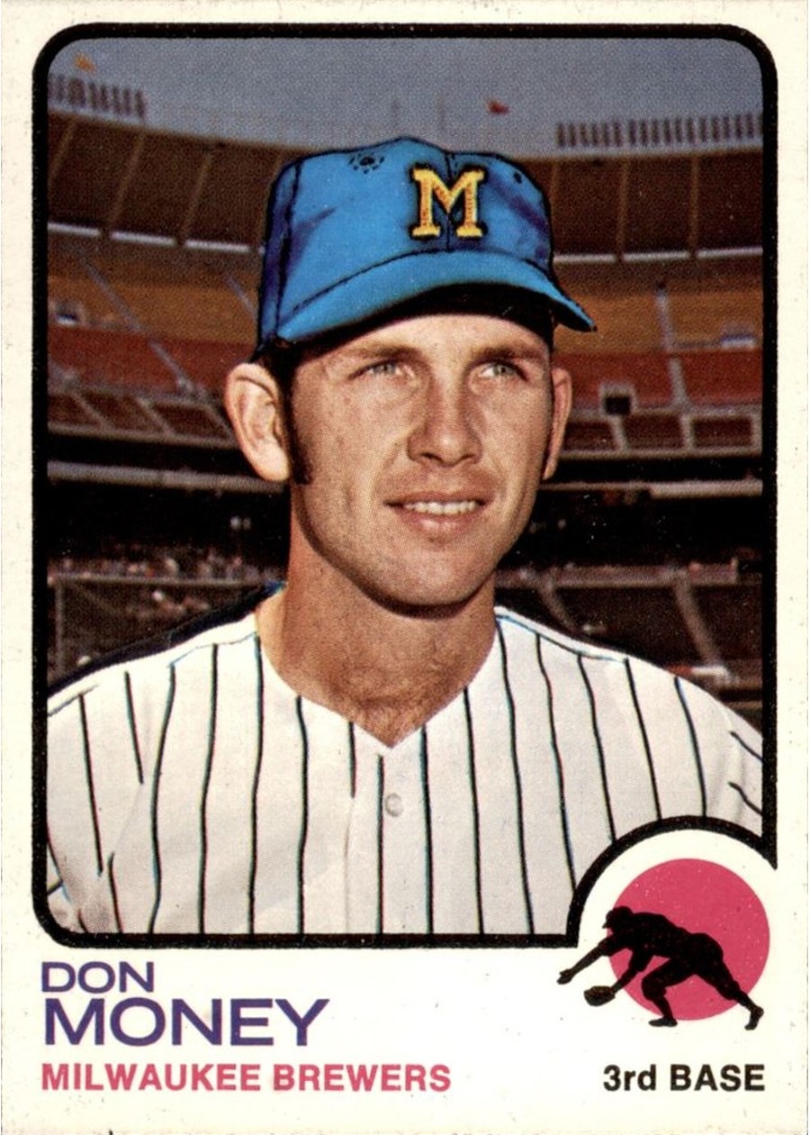 1973 Topps #386 Don Money, Milwaukee Brewers