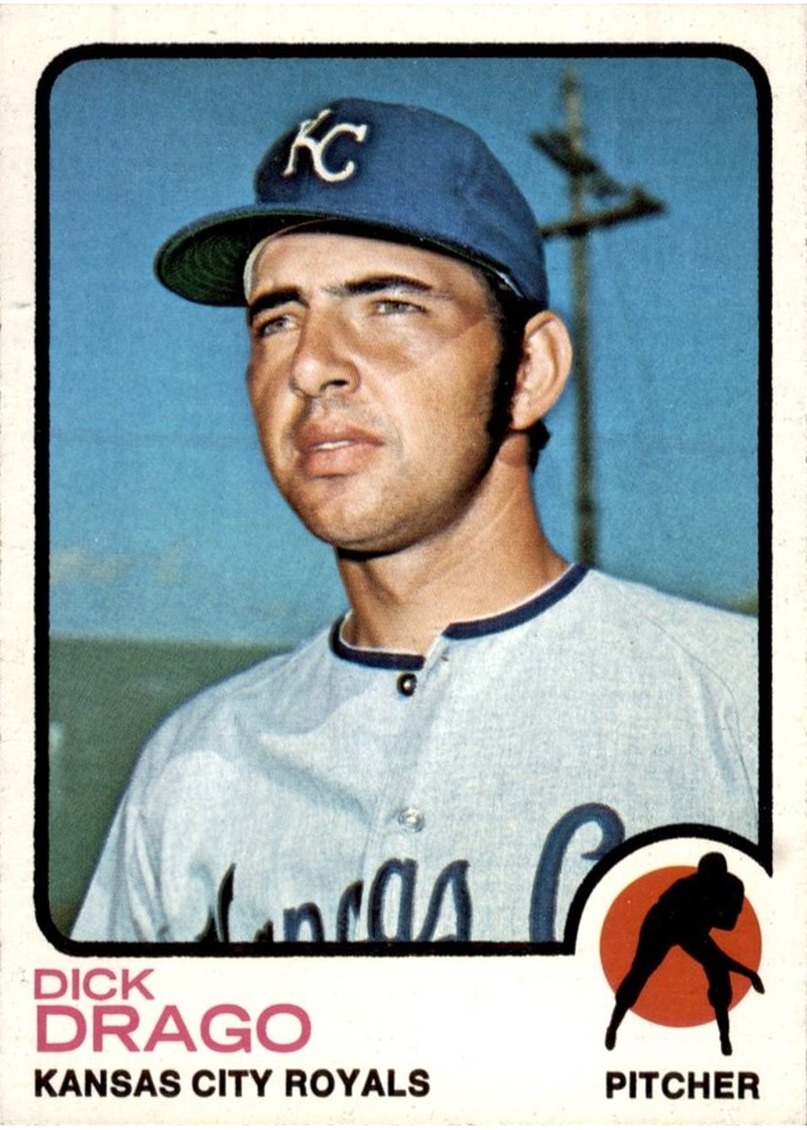 1973 Topps #392 Dick Drago, Kansas City Royals