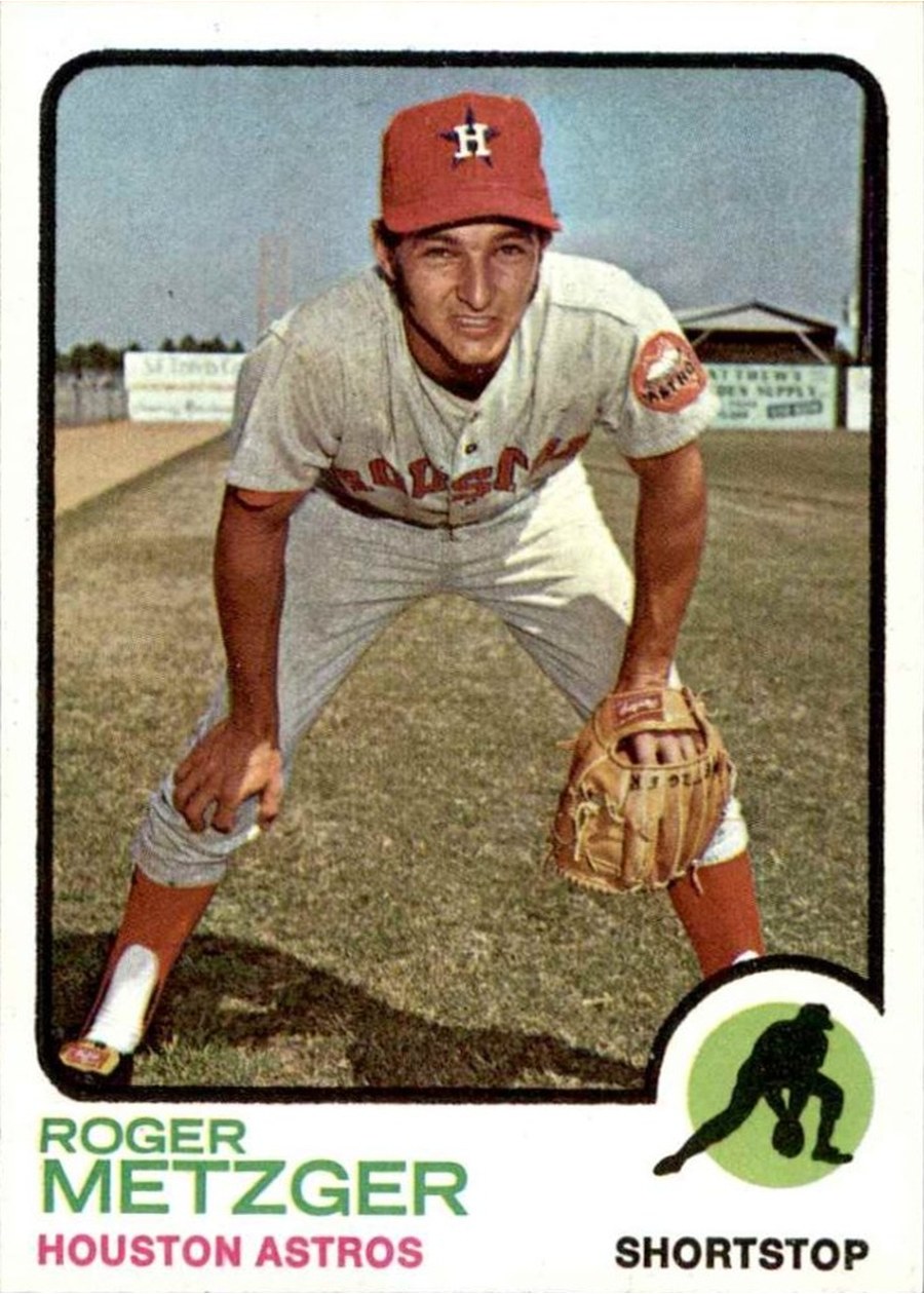 1973 Topps #395 Roger Metzger, Houston Astros