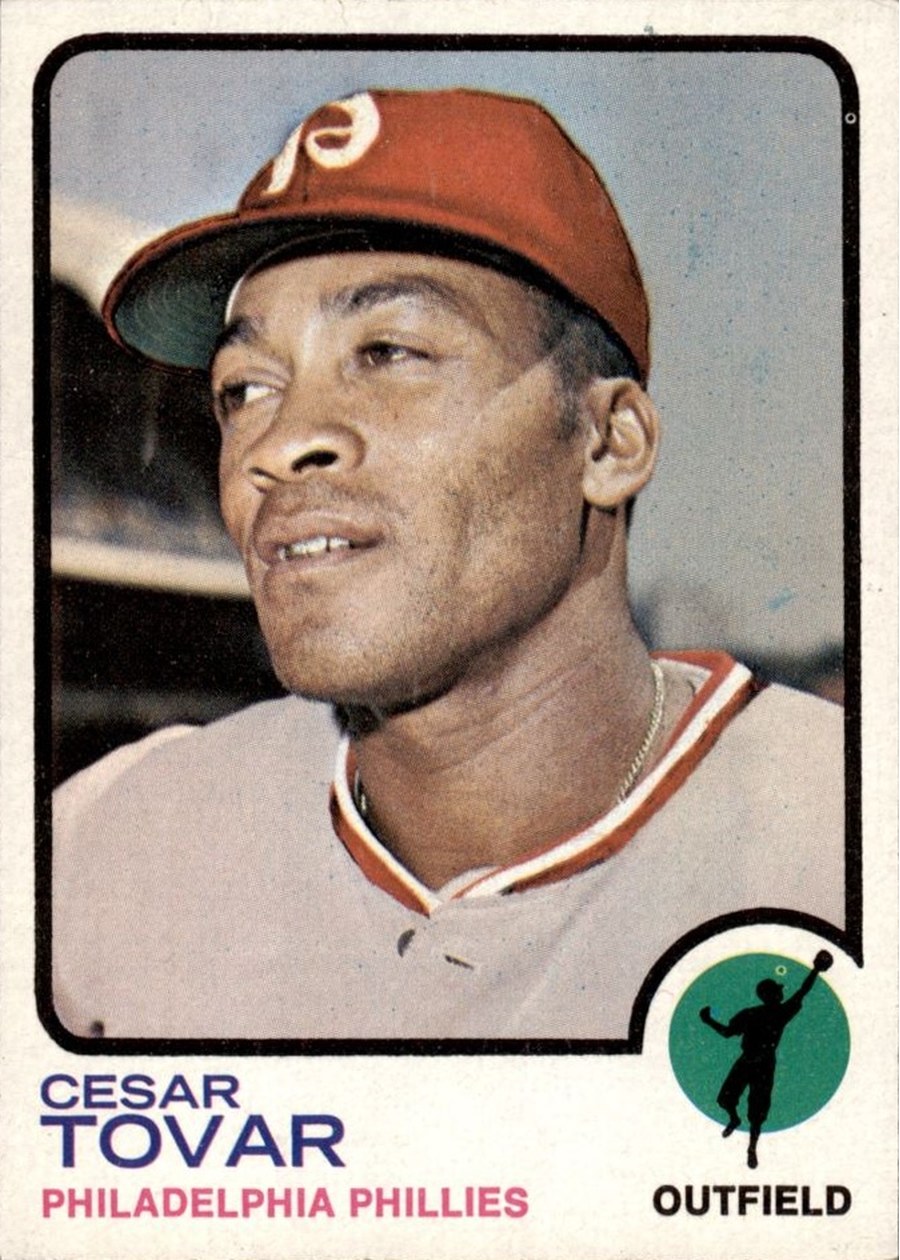 1973 Topps #405 Cesar Tovar, Philadelphia Phillies