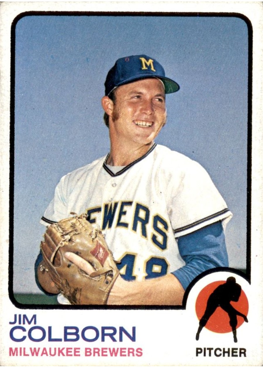 1973 Topps #408 Jim Colborn, Milwaukee Brewers
