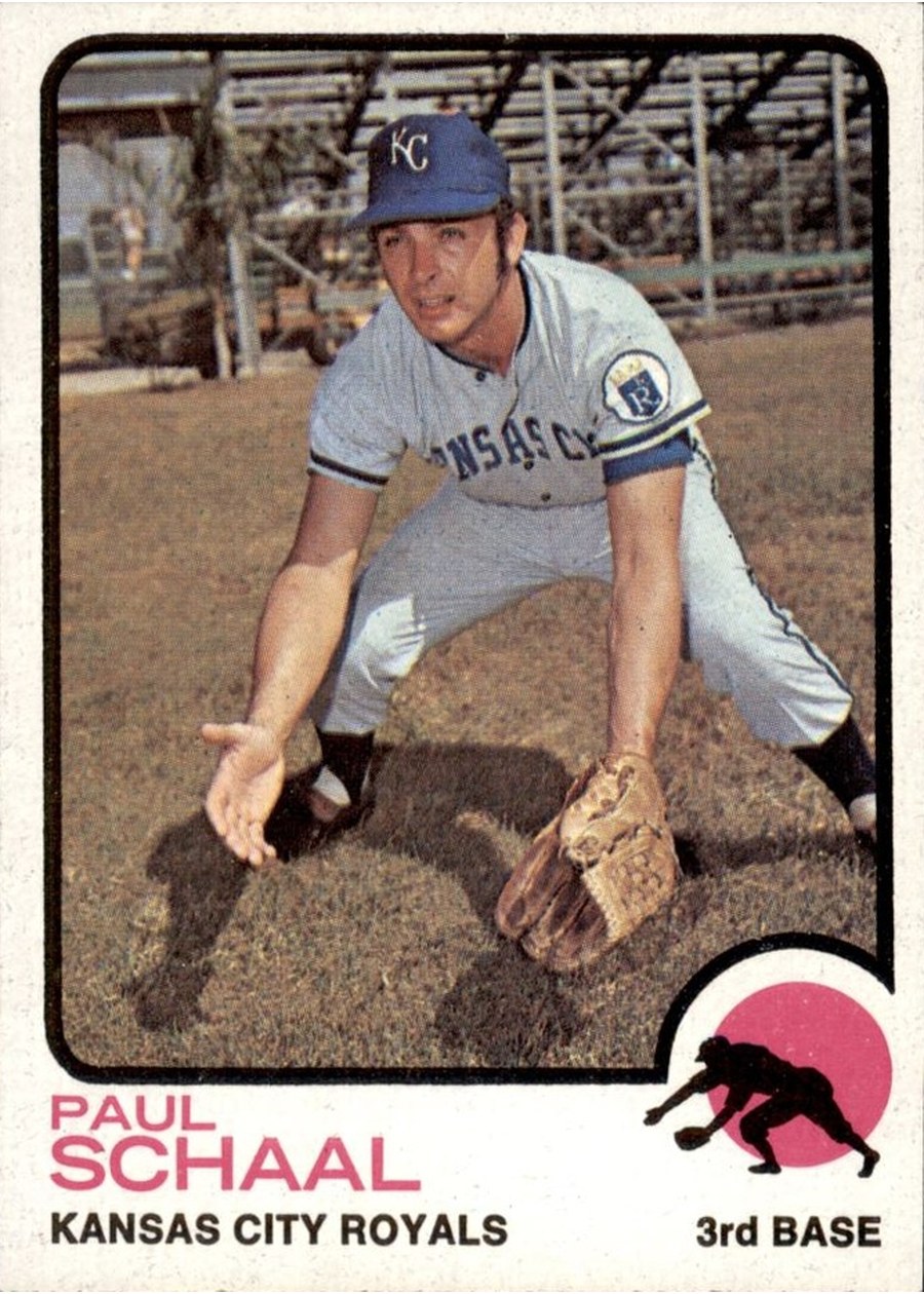 1973 Topps #416 Paul Schaal, Kansas City Royals