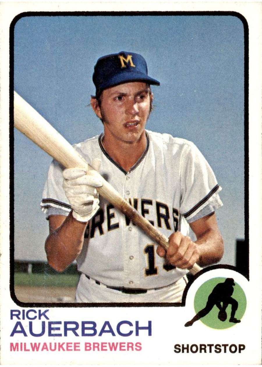 1973 Topps #427 Rick Auerbach, Milwaukee Brewers