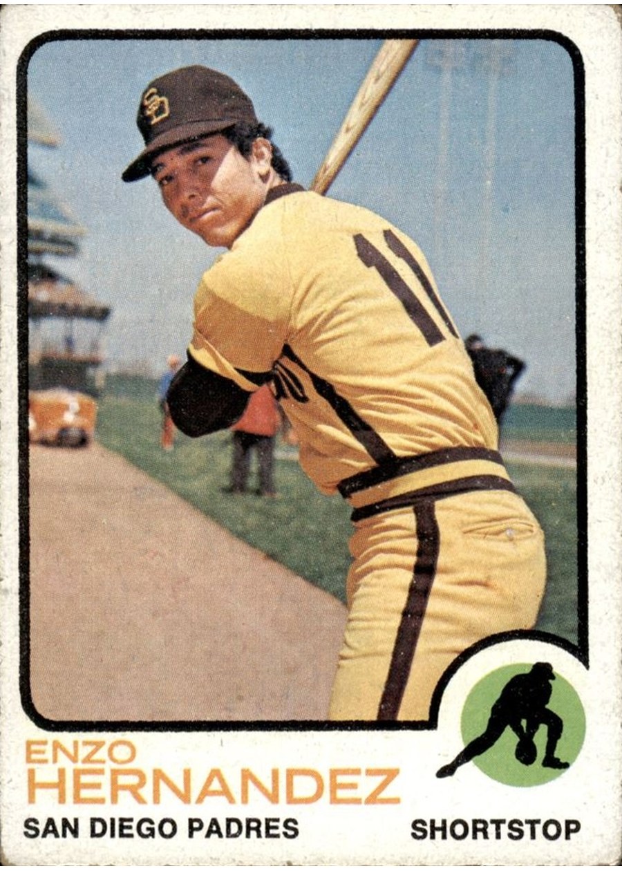 1973 Topps #438 Enzo Hernandez, San Diego Padres