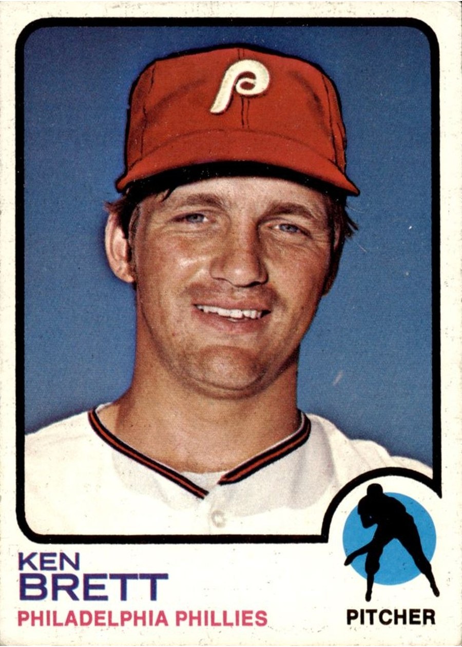 1973 Topps #444 Ken Brett, Philadelphia Phillies