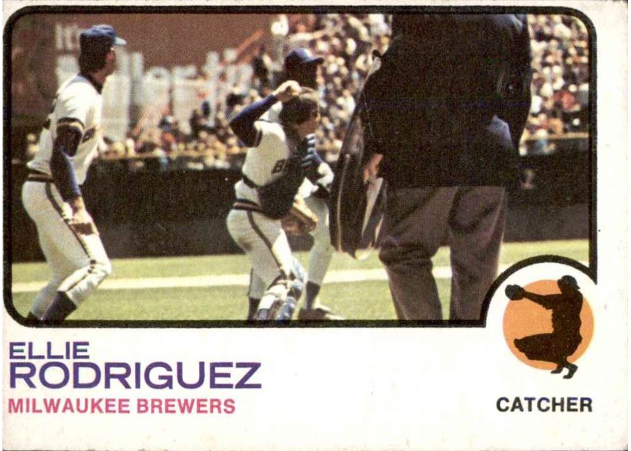 1973 Topps #45 Ellie Rodriguez, Milwaukee Brewers