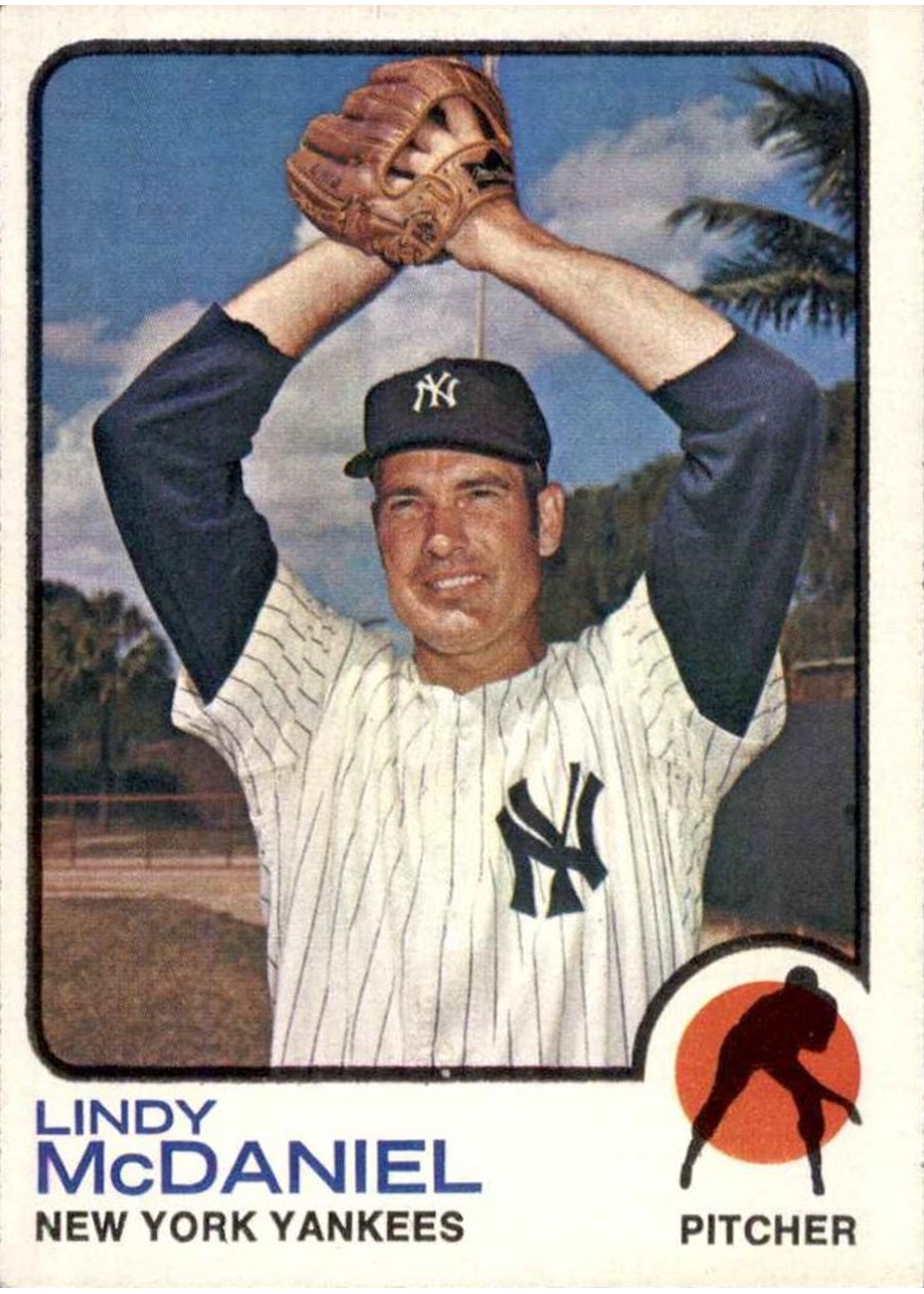 1973 Topps #46 Lindy McDaniel, New York Yankees
