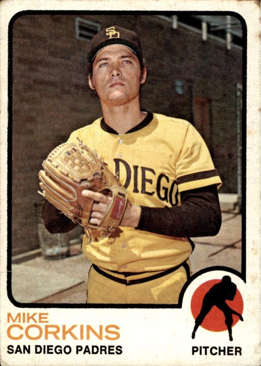 1973 Topps #461 Mike Corkins, San Diego Padres