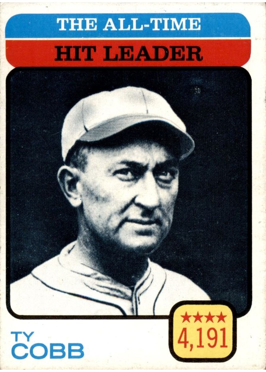 1973 Topps #471 The All-Time Hit Leader - Ty Cobb, Detroit Tigers