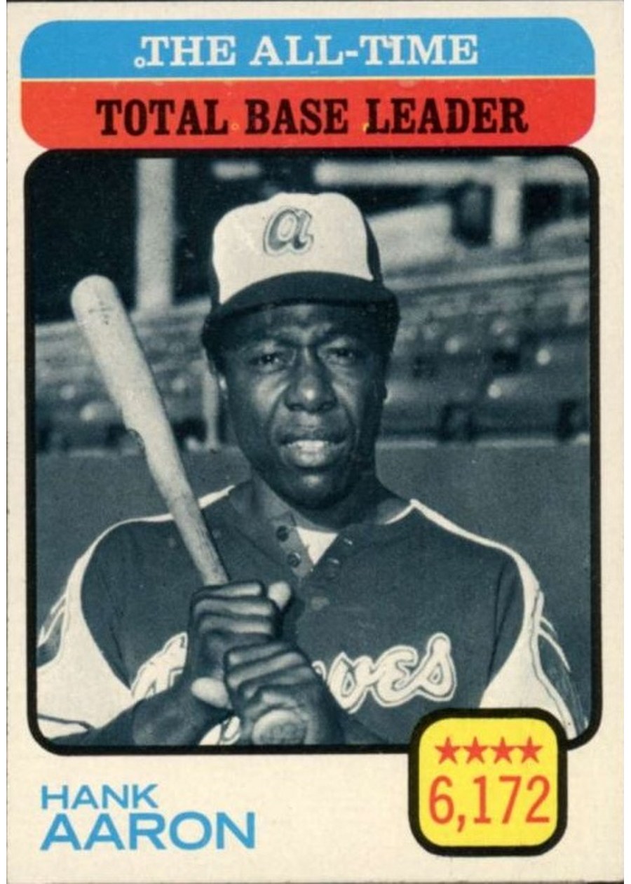 1973 Topps #473 The All-Time Total Base Leader - Hank Aaron, Atlanta Braves