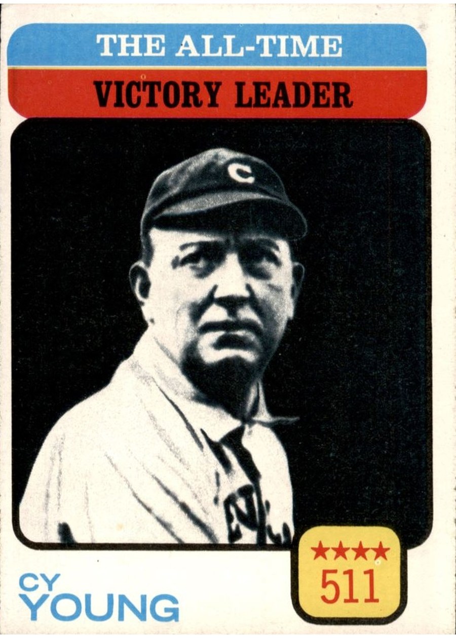 1973 Topps #477 The All-Time Victory Leader - Cy Young, Cleveland Indians