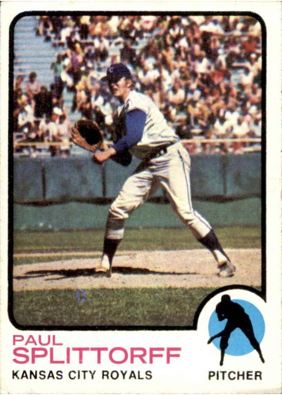 1973 Topps #48 Paul Splittorff, Kansas City Royals