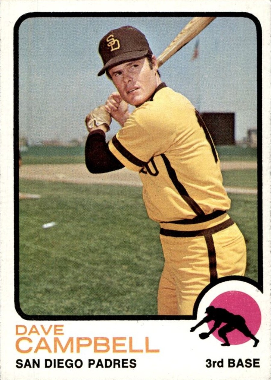 1973 Topps #488 Dave Campbell, San Diego Padres