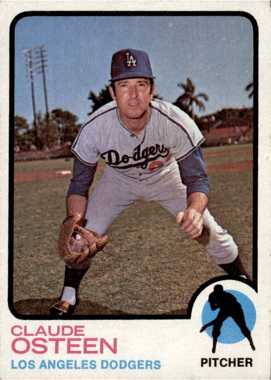 1973 Topps #490 Claude Osteen, Los Angeles Dodgers