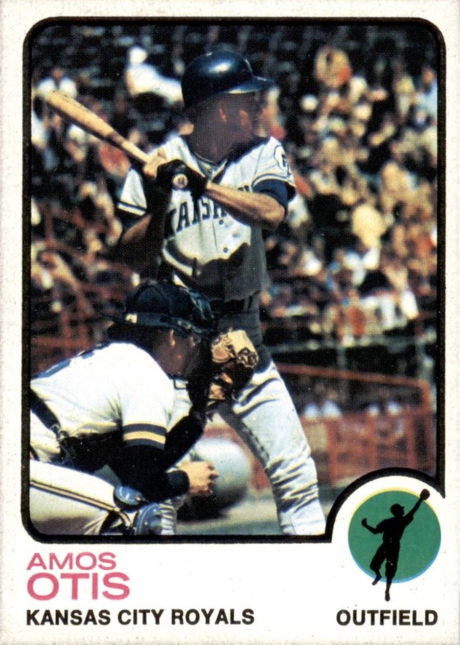 1973 Topps #510 Amos Otis, Kansas City Royals