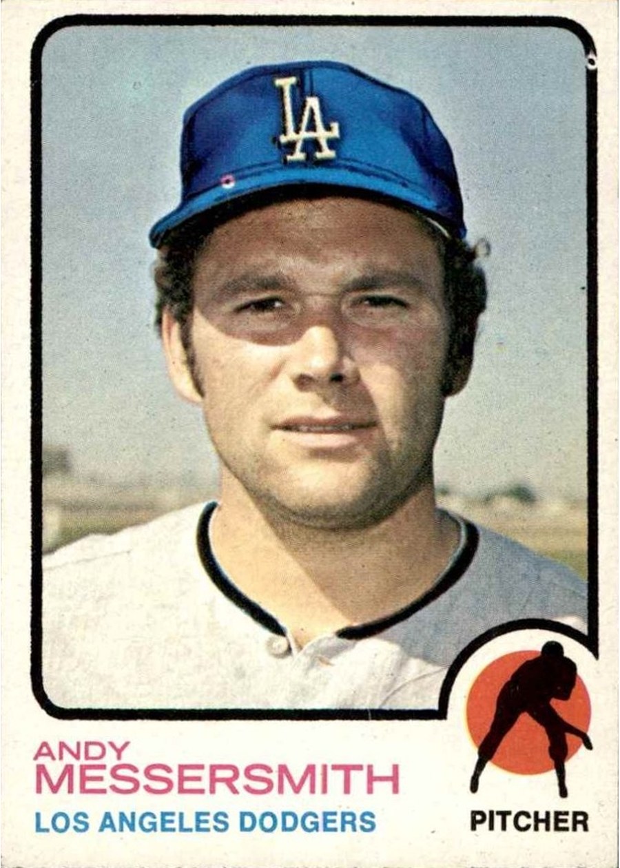 1973 Topps #515 Andy Messersmith, Los Angeles Dodgers