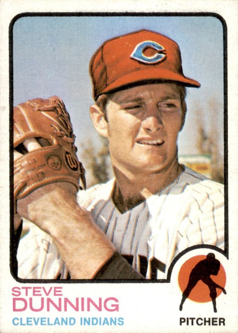 1973 Topps #53 Steve Dunning, Cleveland Indians