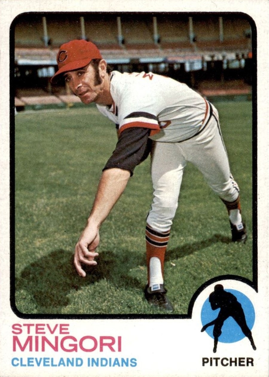1973 Topps #532 Steve Mingori, Cleveland Indians