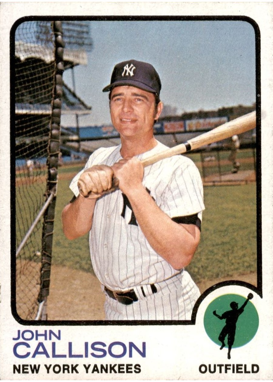 1973 Topps #535 John Callison, New York Yankees