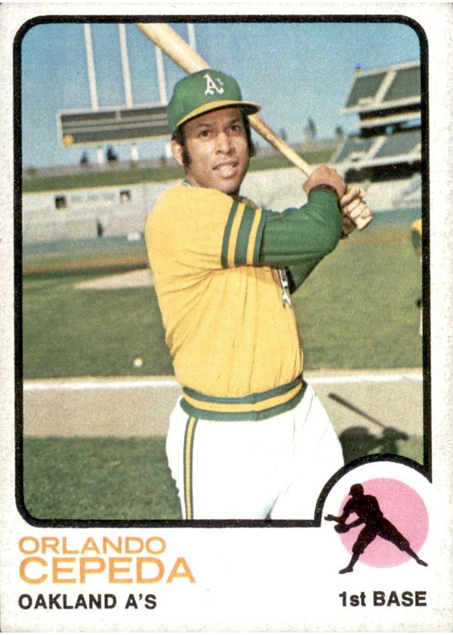 1973 Topps #545 Orlando Cepeda, Oakland Athletics