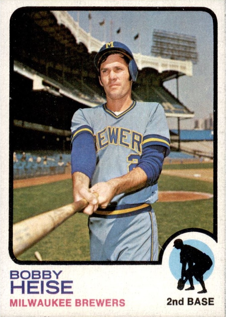 1973 Topps #547 Bobby Heise, Milwaukee Brewers