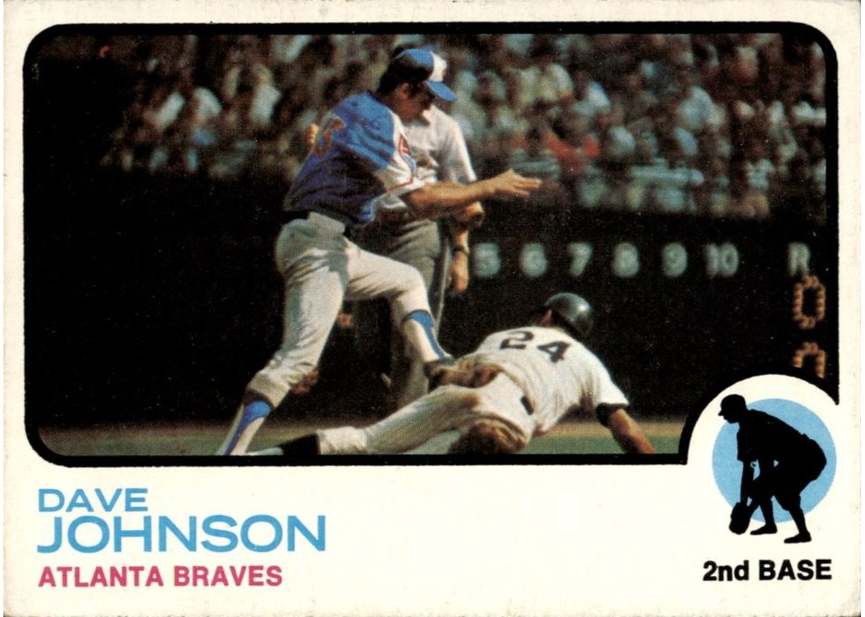 1973 Topps #550 Dave Johnson, Atlanta Braves