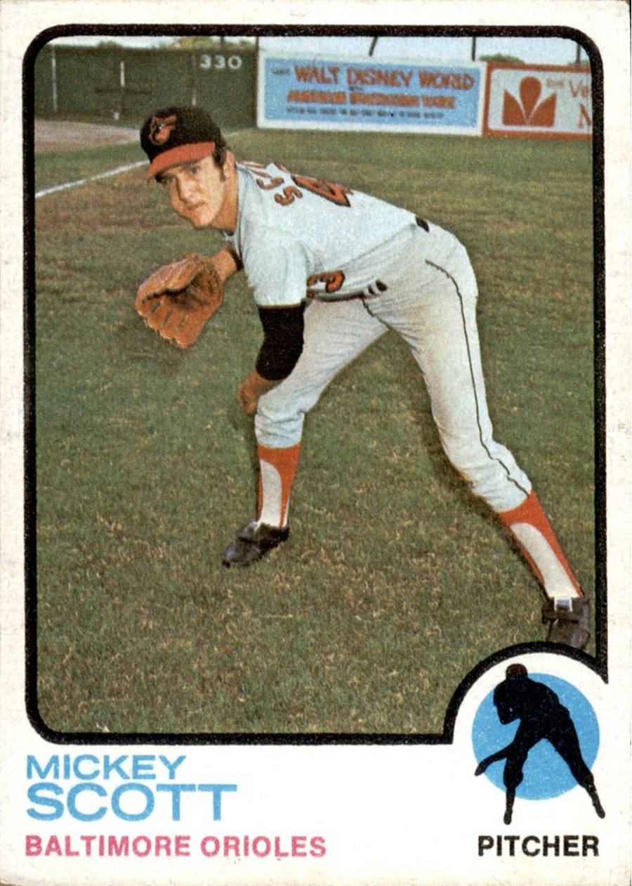1973 Topps #553 Mickey Scott, Baltimore Orioles