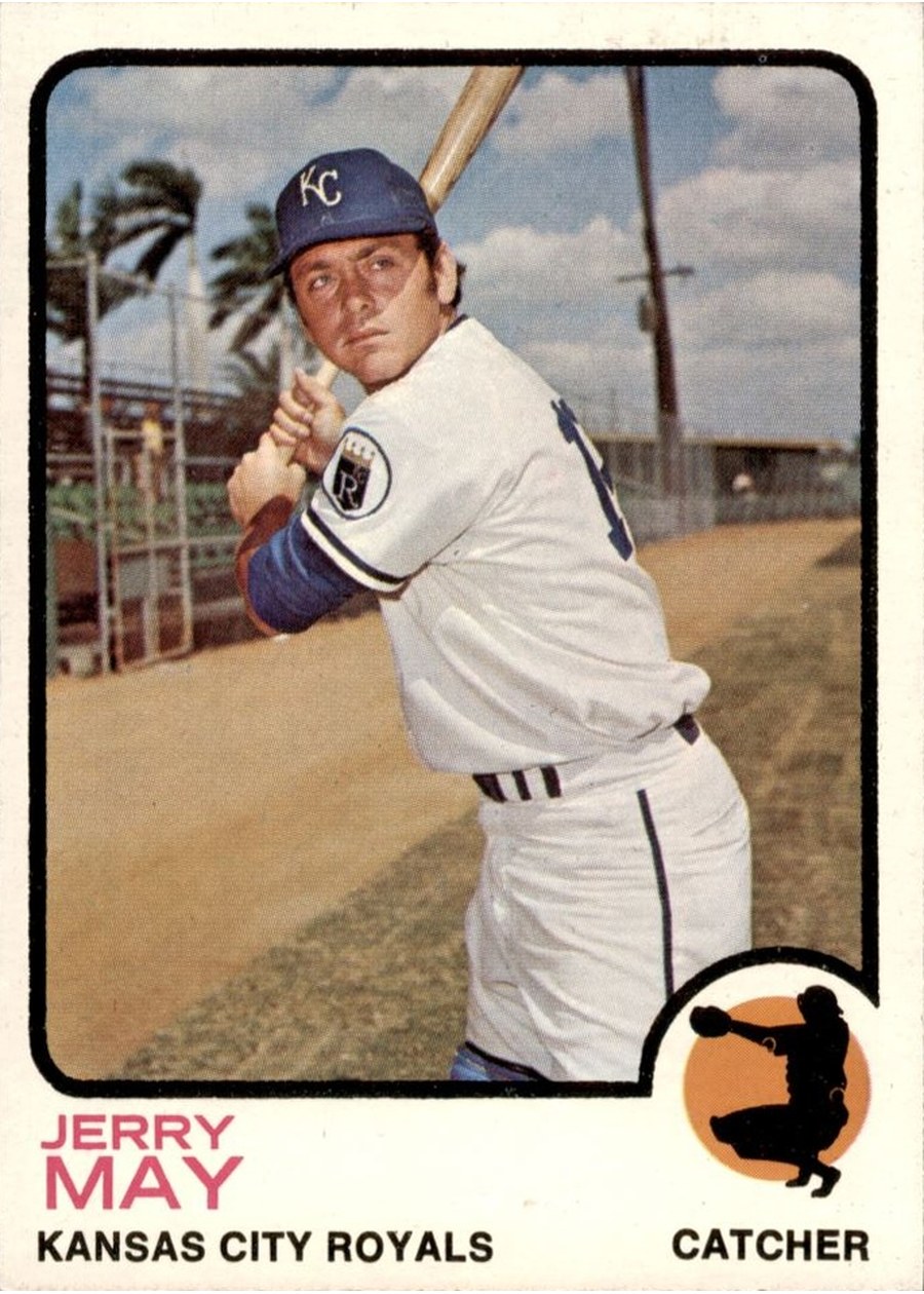 1973 Topps #558 Jerry May, Kansas City Royals
