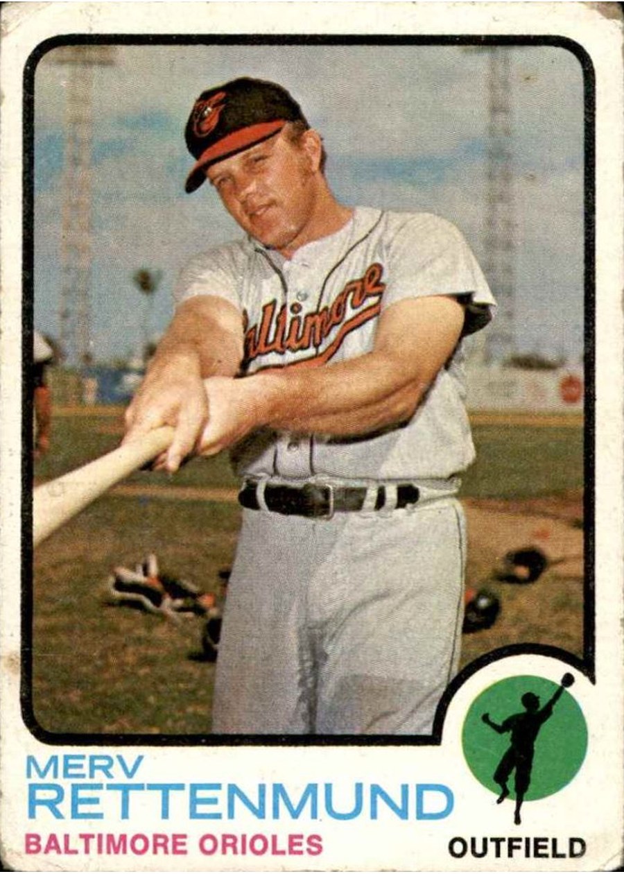 1973 Topps #56 Merv Rettenmund, Baltimore Orioles
