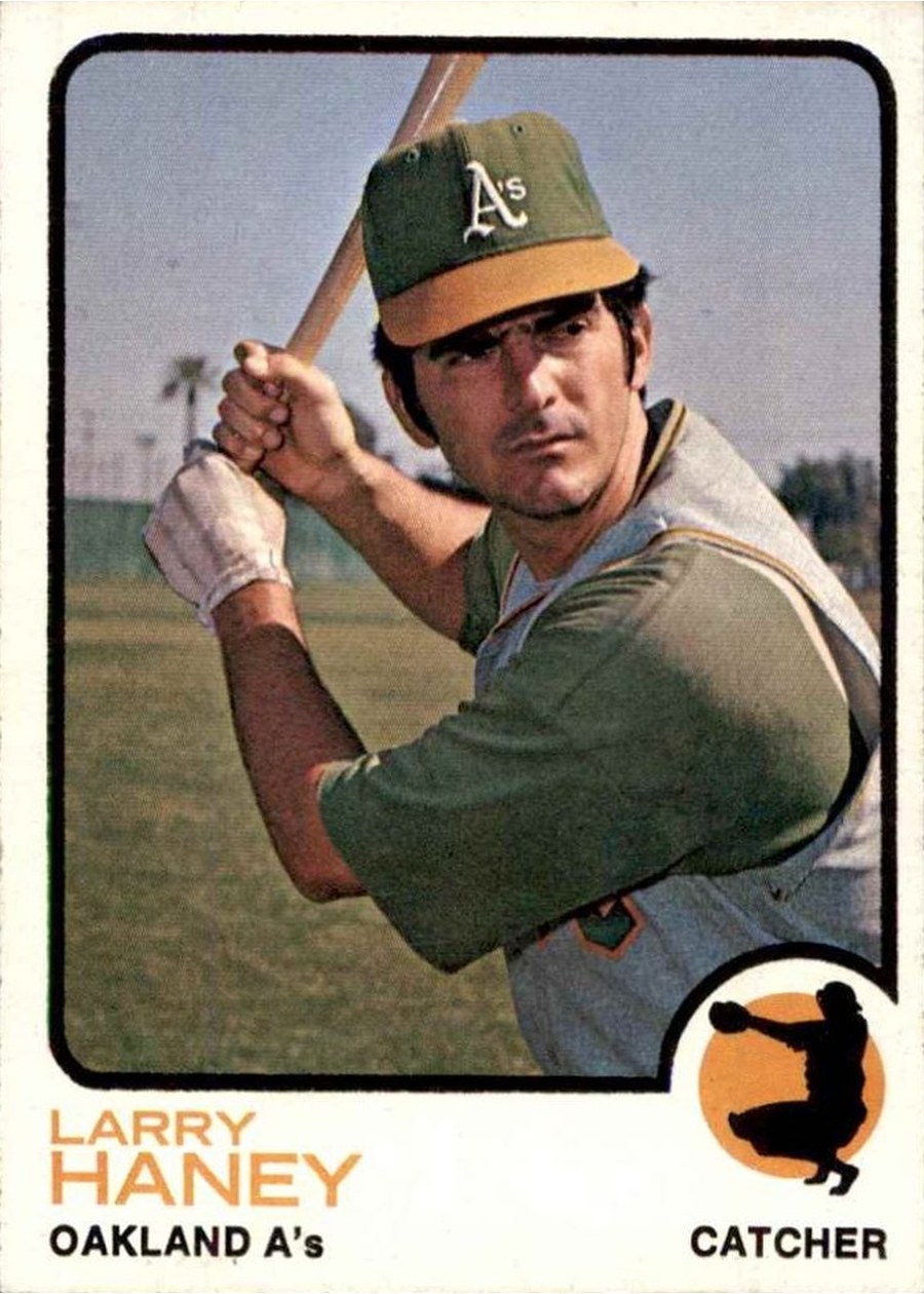 1973 Topps #563 Larry Haney, Oakland Athletics