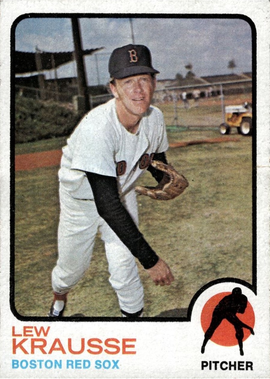 1973 Topps #566 Lew Krausse, Boston Red Sox