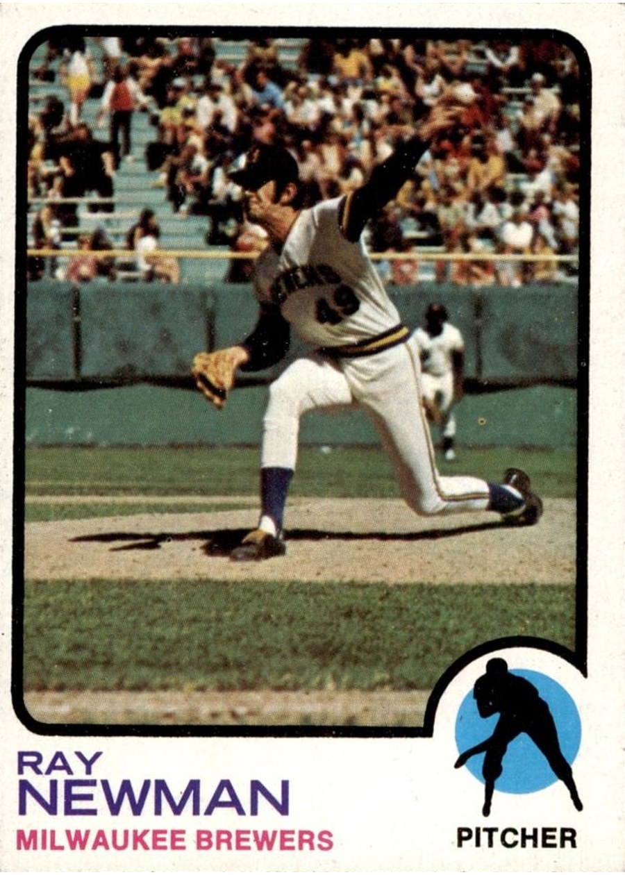 1973 Topps #568 Ray Newman, Milwaukee Brewers