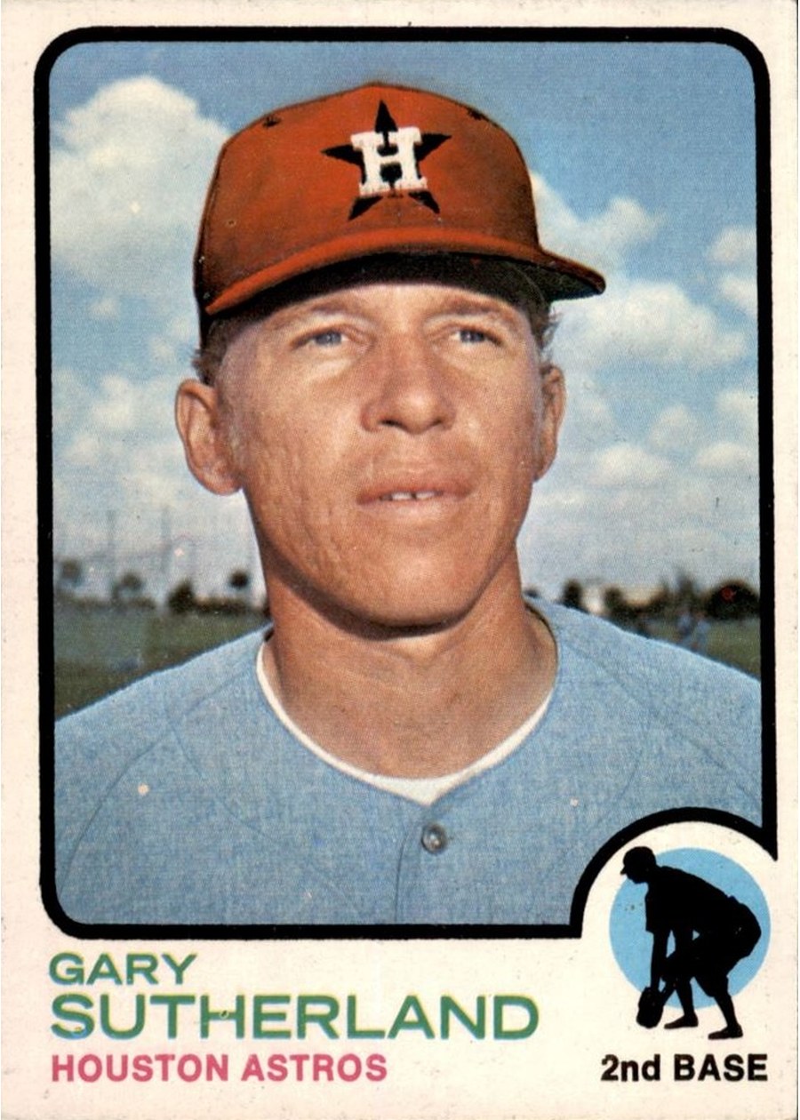 1973 Topps #572 Gary Sutherland, Houston Astros
