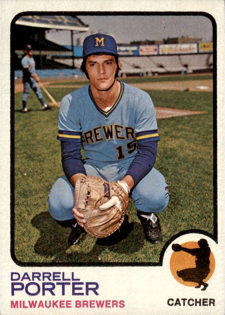 1973 Topps #582 Darrell Porter, Milwaukee Brewers