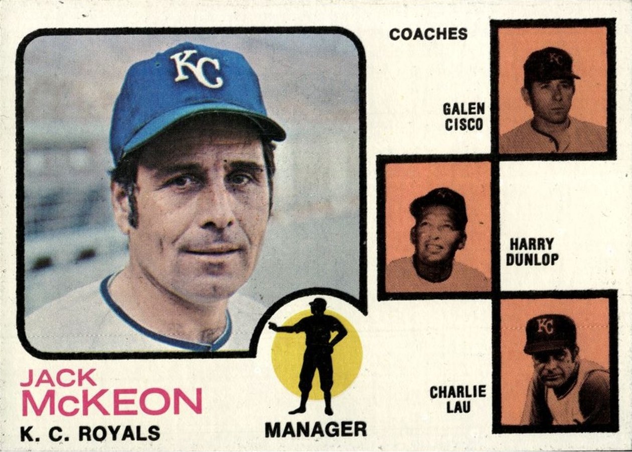 1973 Topps #593 Royals Field Leaders, Kansas City Royals