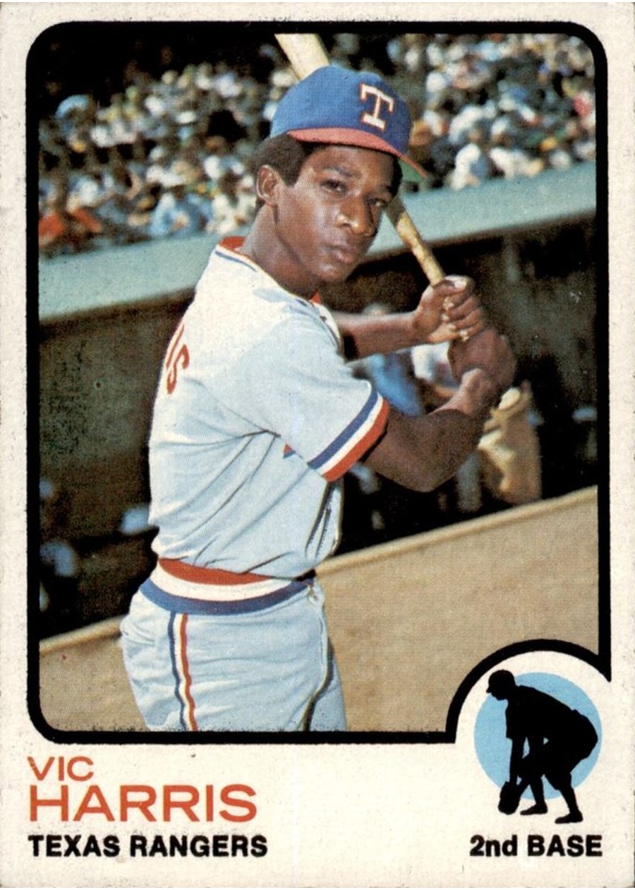 1973 Topps #594 Vic Harris, Texas Rangers