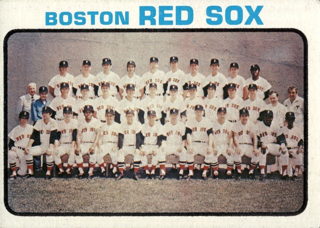 1973 Topps #596 Boston Red Sox