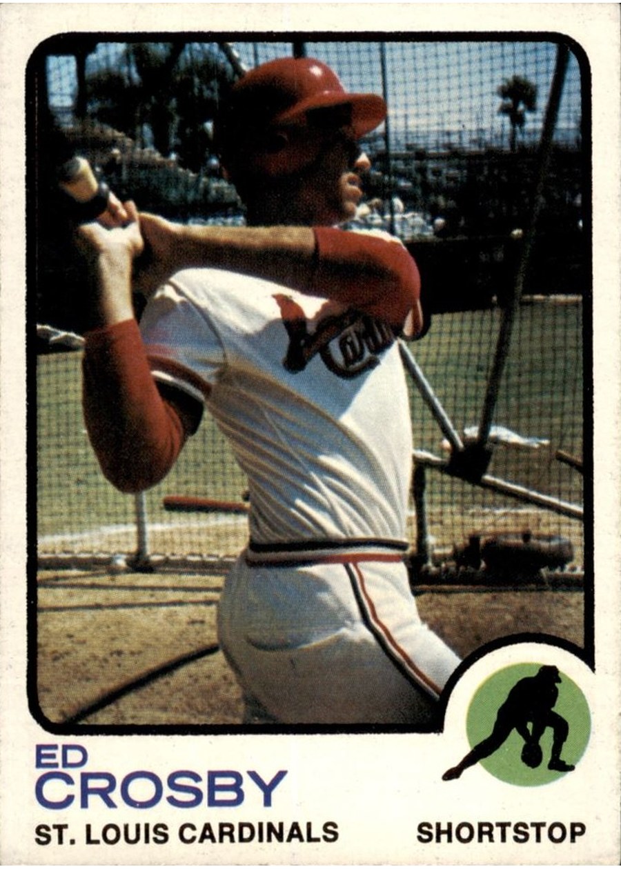 1973 Topps #599 Ed Crosby, St. Louis Cardinals