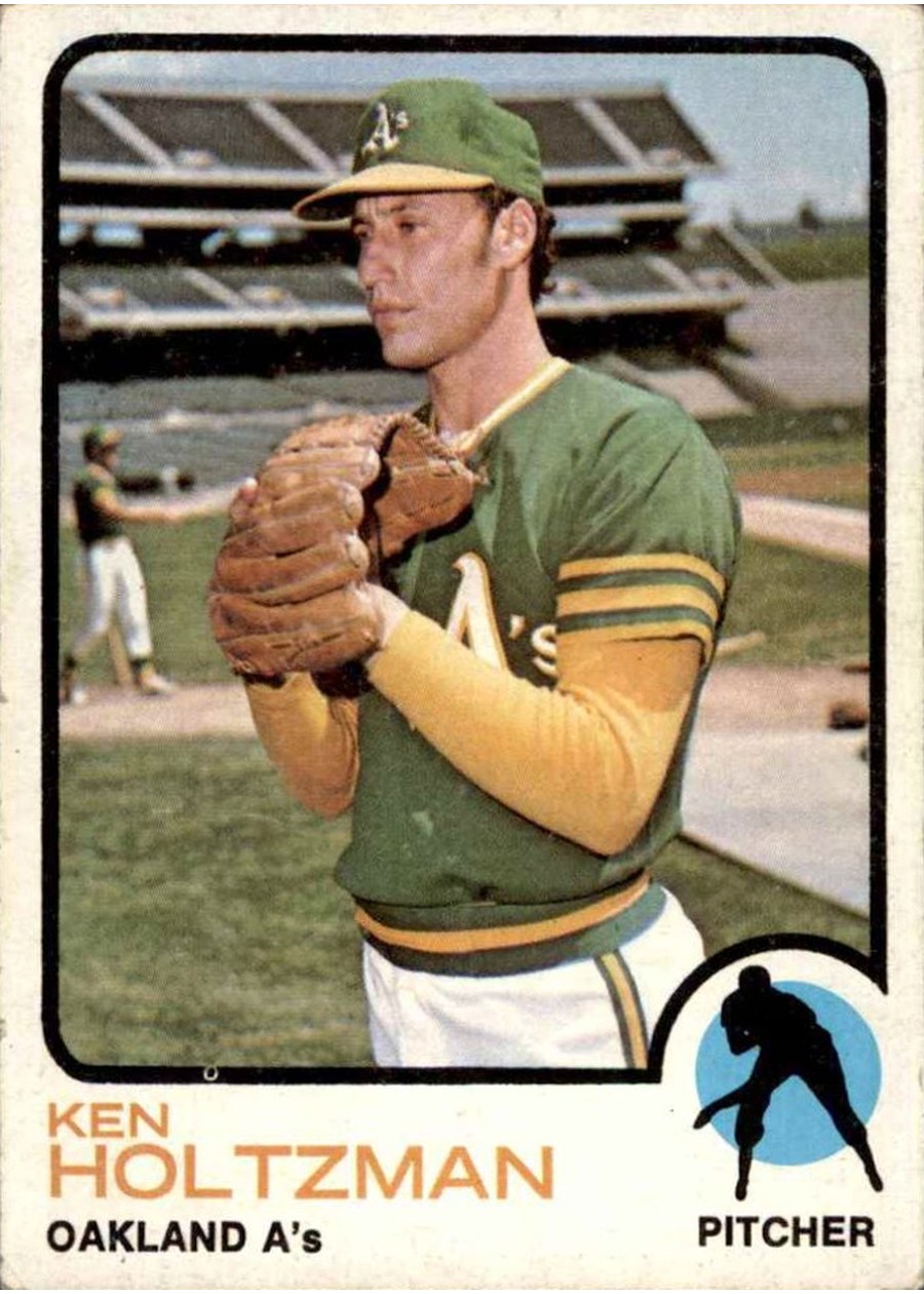 1973 Topps #60 Ken Holtzman, Oakland Athletics