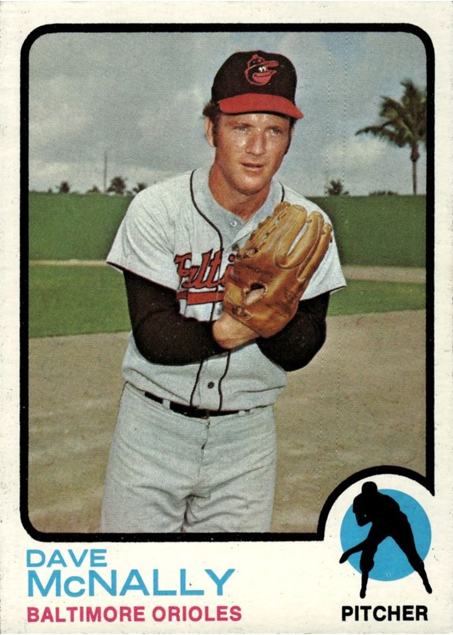 1973 Topps #600 Dave McNally, Baltimore Orioles