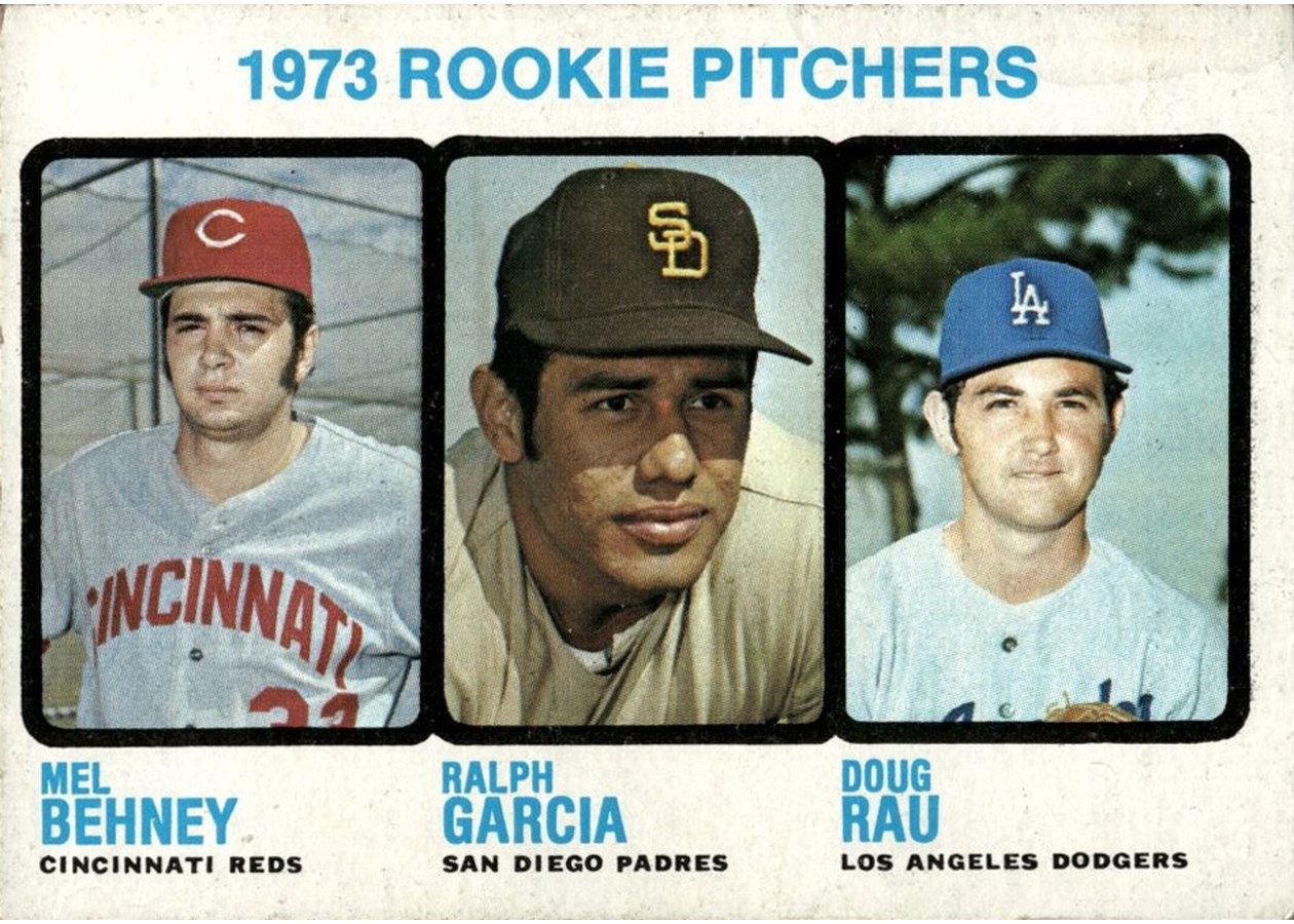 1973 Topps #602 1973 Rookie Pitchers, Cincinnati Reds / San Diego Padres / Los Angeles Dodgers